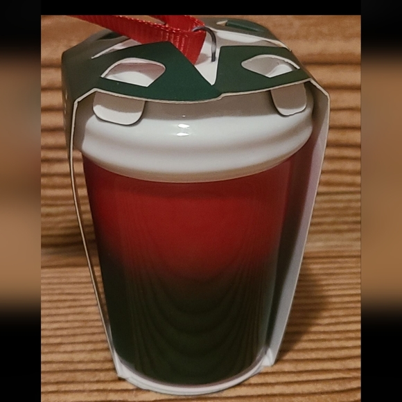 Starbucks Hot Cup Ceramic Christmas Ornament Red & Green - Picture 4 of 5